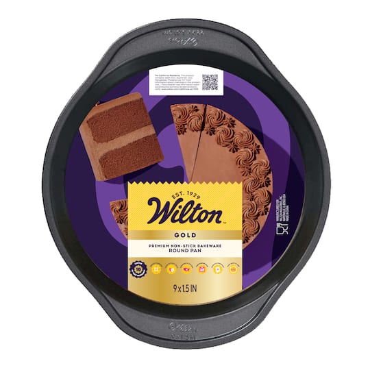 Wilton® Gold Non-Stick Bakeware 9" x 1.5" Round Pan